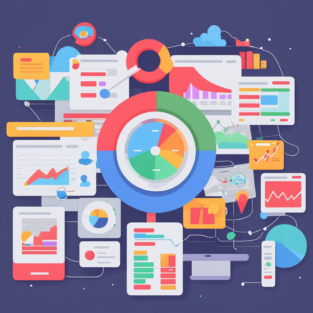 AI image of an analysis based on SEO