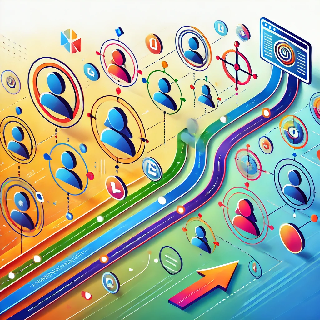 AI generated image representing reach and impressions on social media