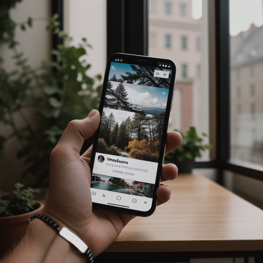 An Instagram feed on a mobile phone