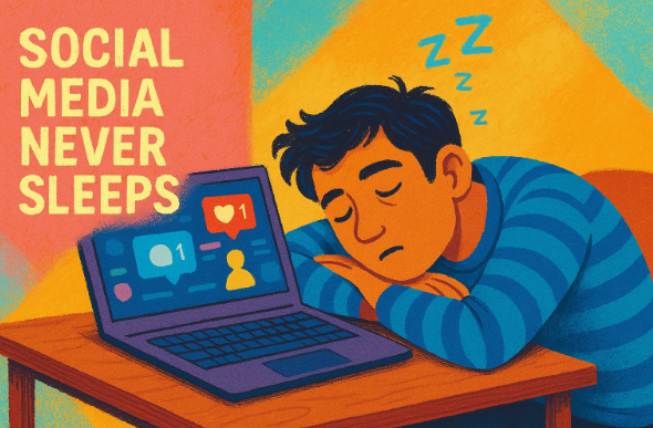 Social media never sleeps